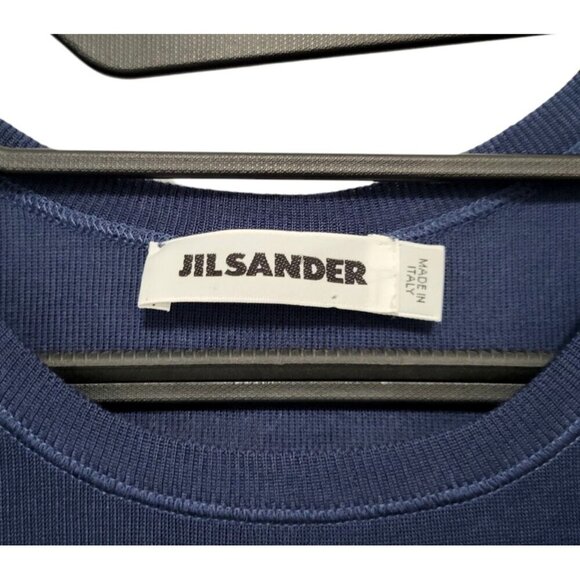 Jil Sander Cotton Knit Tee Shirt Minimalist Top - Picture 9 of 13